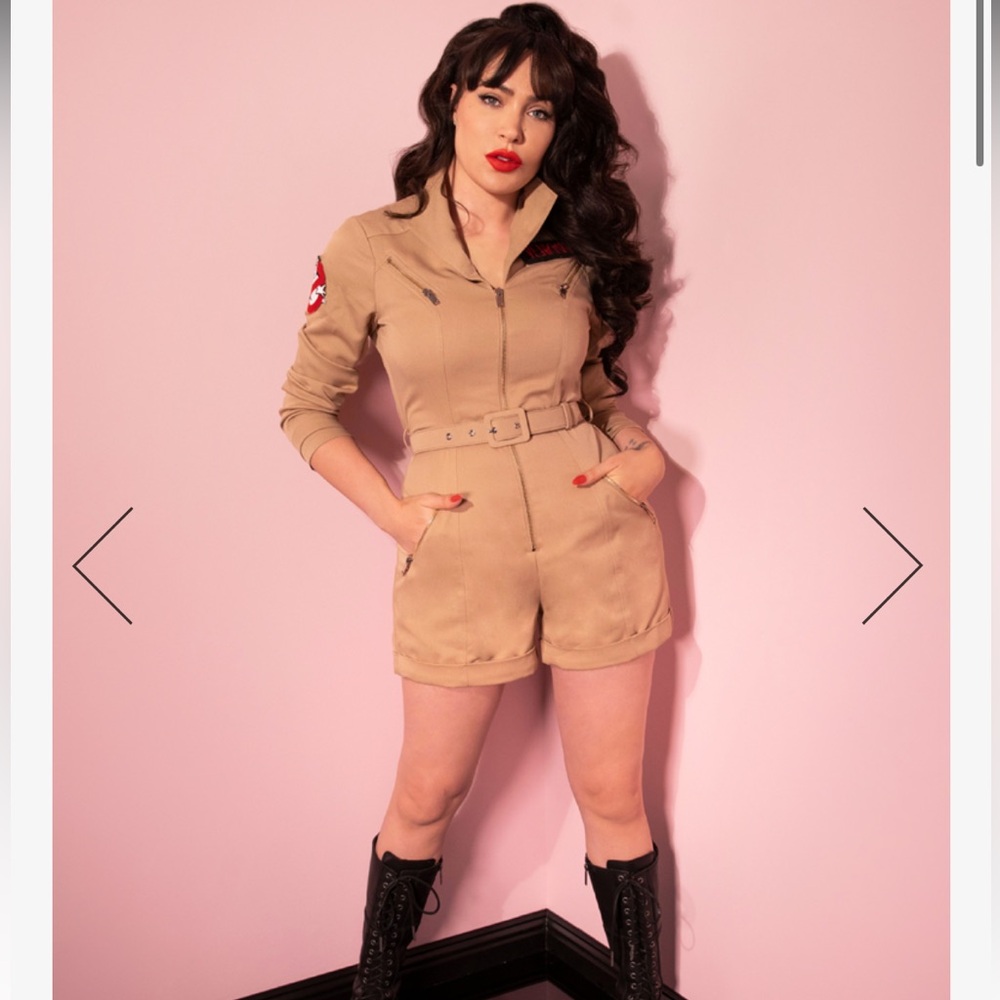 Vixen by Micheline Pitt Ghostbusters Jumpsuit Romper Playsuit Costume - 3X - Picture 2 of 7
